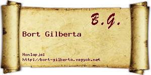 Bort Gilberta névjegykártya